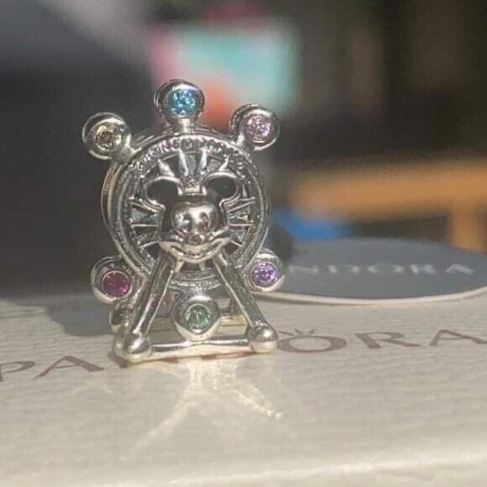 Authentic Disney Pandora Mickey Ferris Wheel Silver Charm 925 Ale #45